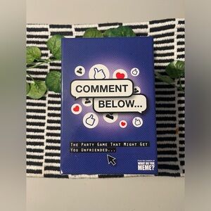 Comment Below card game